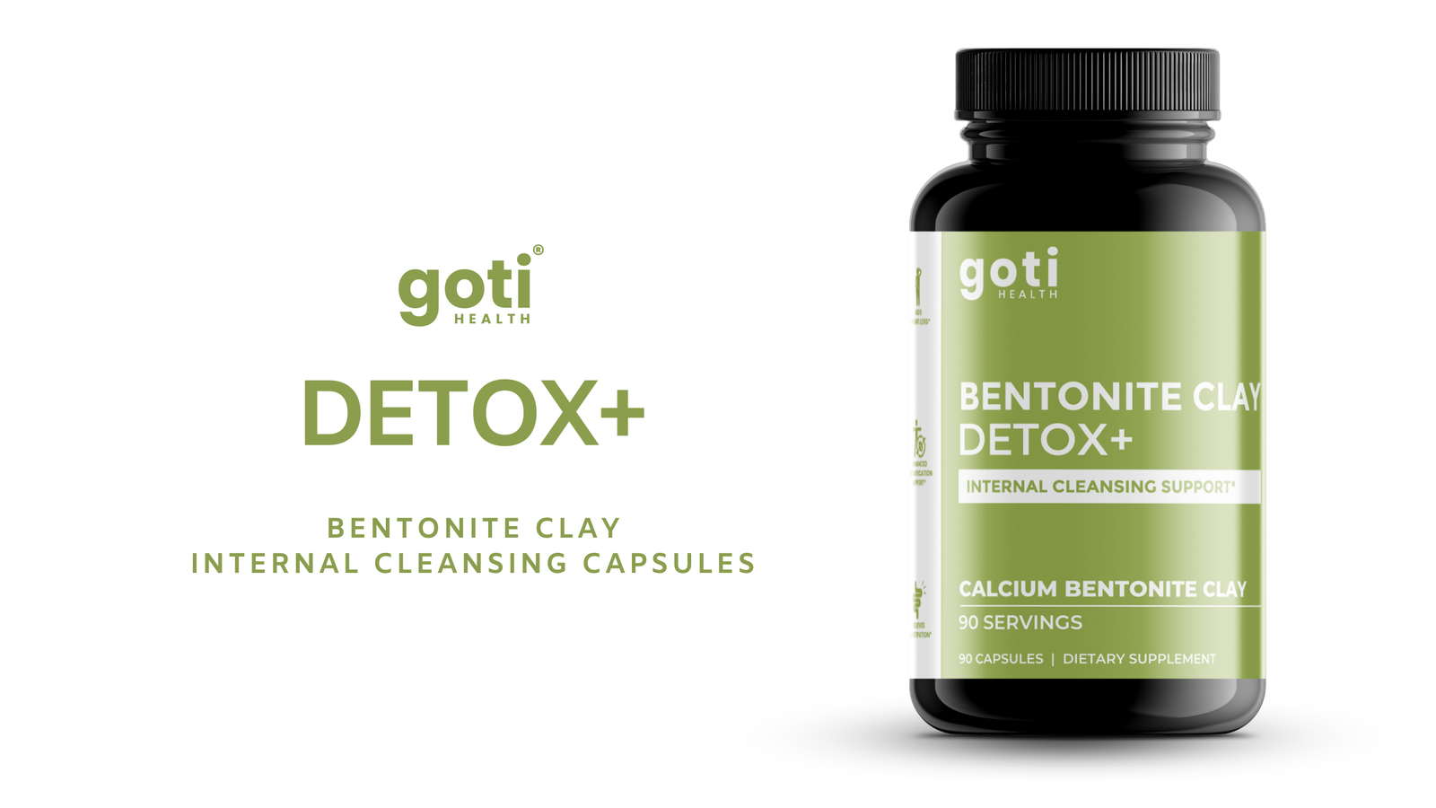 Goti Health Bentonite Clay – detoxifying and rejuvenating natural clay for internal and external use, supporting skin health and digestion.