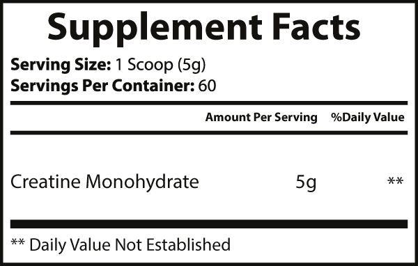 Creatine Monohydrate Powerhouse Powder 300g