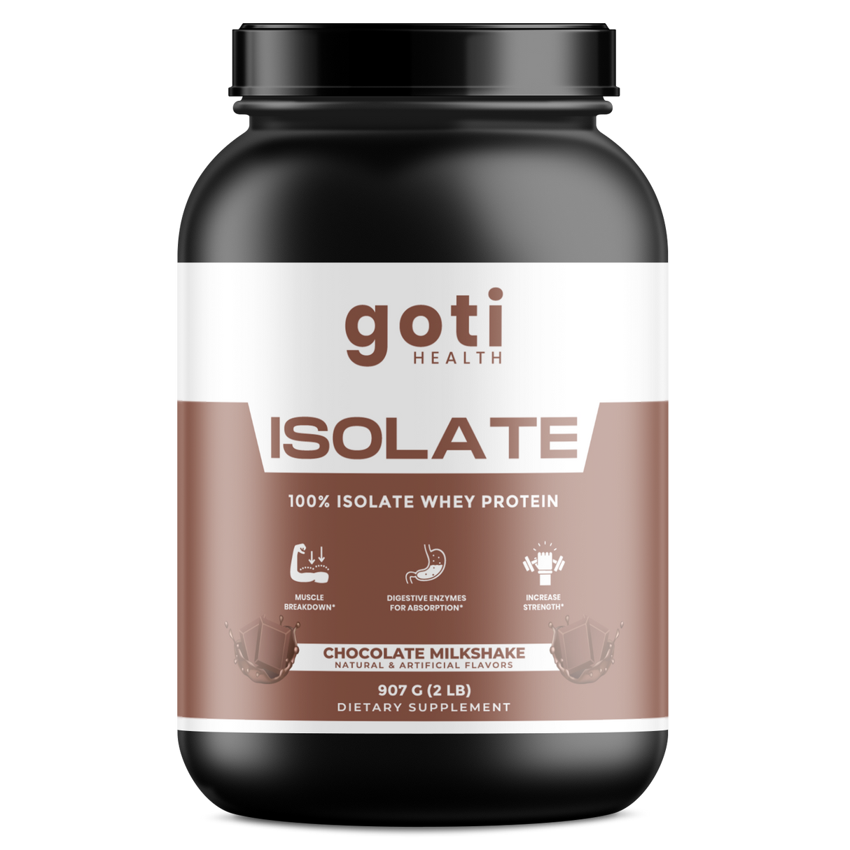 Whey Isolate Protein Powder (Chocolate Milkshake) - 2lb