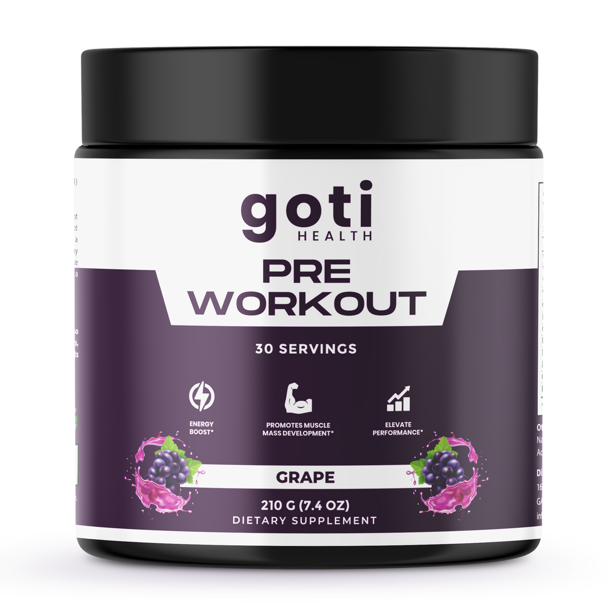 Pre Workout Nitric Shock Powder (Grape)