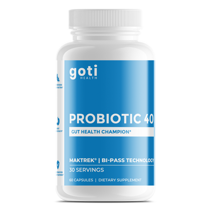Probiotic 40 Gut Health Capsules with Maktrek