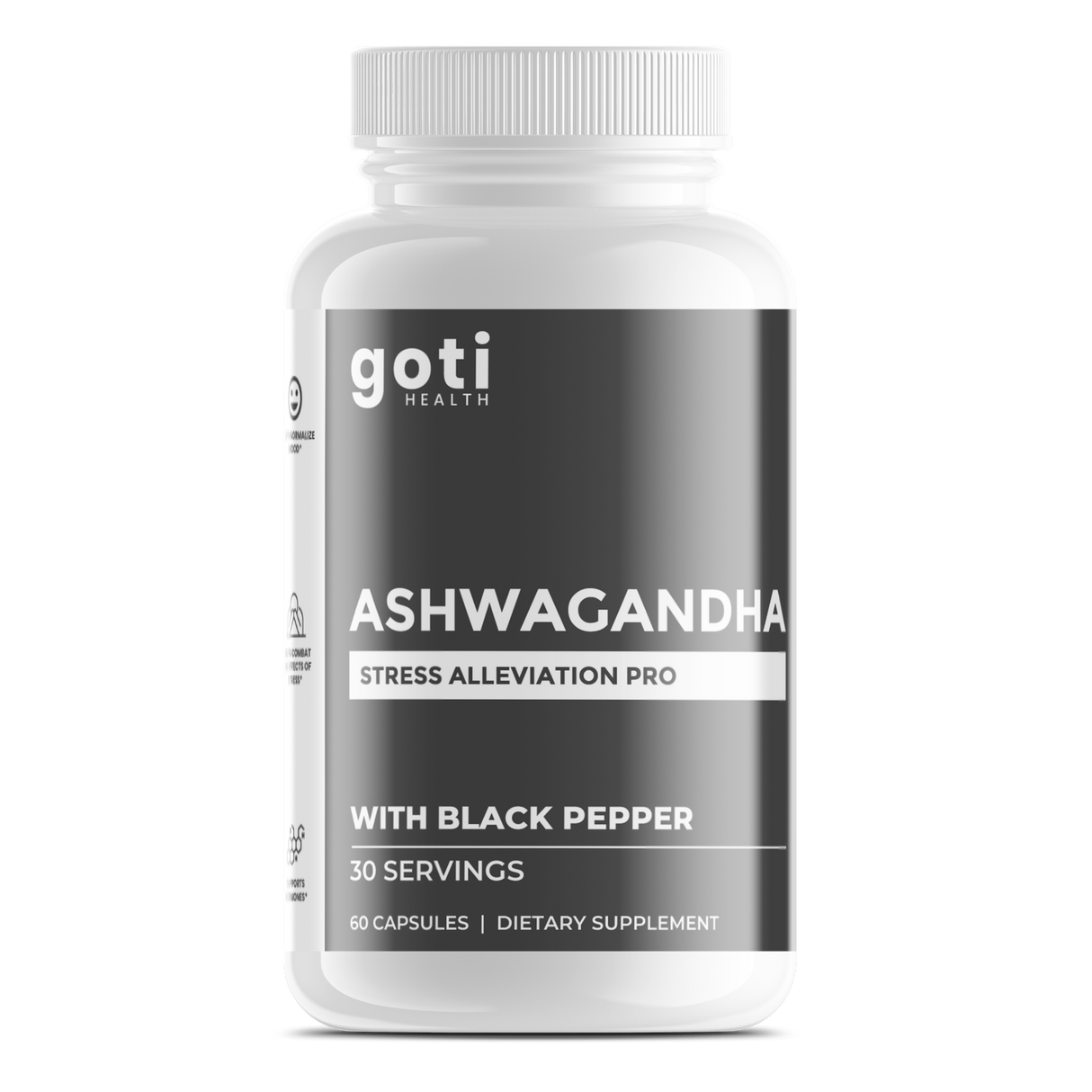 Ashwagandha Reduce Stress w Black Pepper Capsules