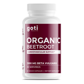 Organic Beetroot 1300mg Beta Vulgaris Capsules