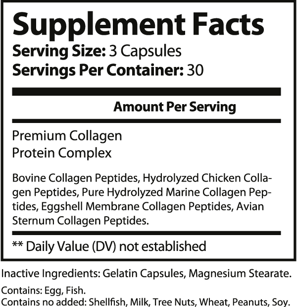 Premium Collagen Capsules ingredients