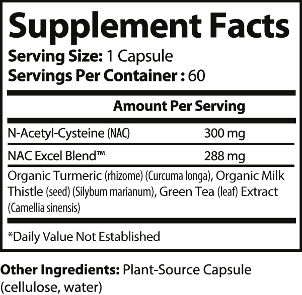 NAC+ Liver Support Capsules ingredients