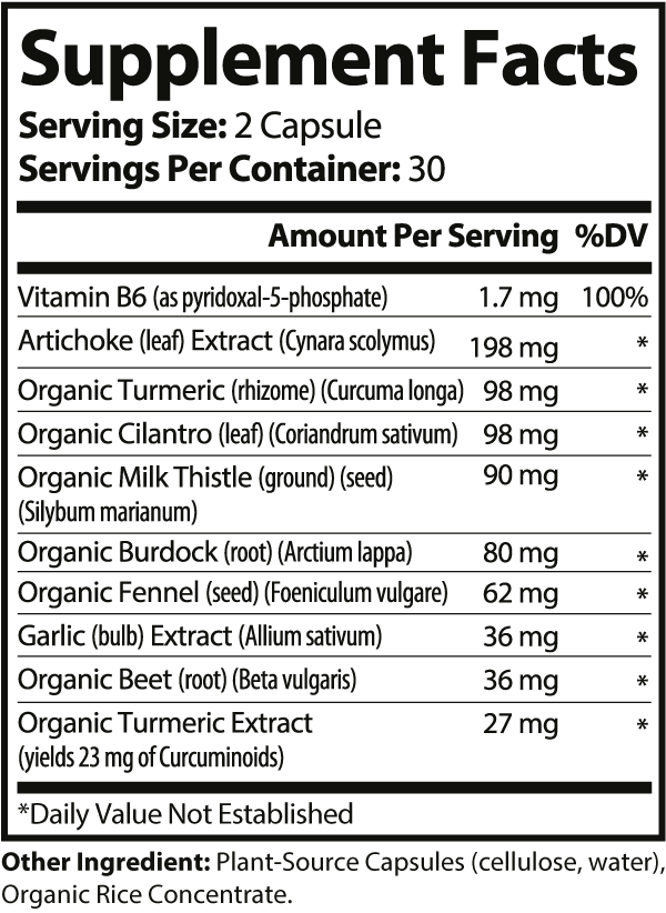 Gallbladder Support+ Capsules ingredients