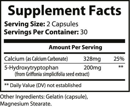 5-HTP Amico Acid Reduced Anxiety ingredients