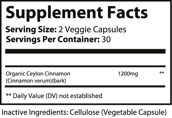 Ceylon Cinnamon Organic Capsules ingredients