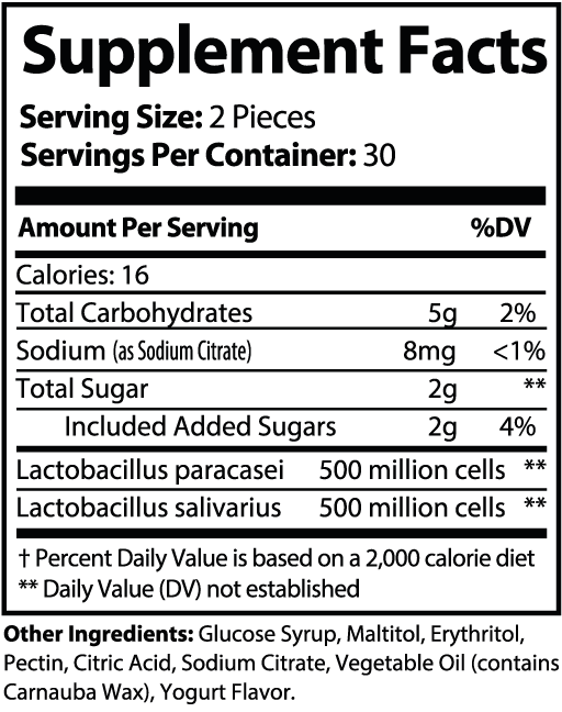 Probiotic Gummies ingredients