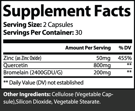 Quercetin Plus Allergy Defense Capsules ingredients